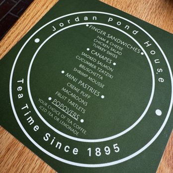 Jordan Pond House - Menu - Seafood Near Me - Seal Harbor, Maine