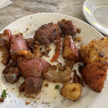 Immigrant Son Caffe - These are potatoes? Tasted 5 days old. Didn't finish them. 1 out of 10. - Breakfast & Brunch Near Me - Oxnard, California