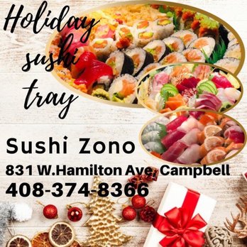 Sushi Zono - Party sushi tray now available - Japanese Near Me - Campbell, California