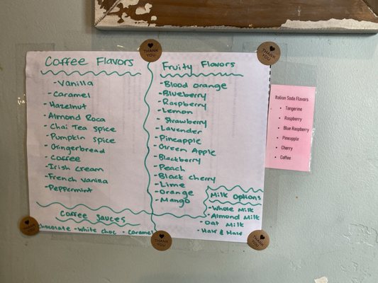 Menu photo 2 Callahan's Coffee & Cones Discovery Bay, CA