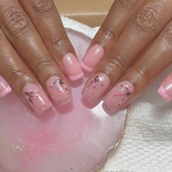 Pink and White Nails - Nails by Cindy 4/16 - Nail Salons Near Me - Hayward, California Pink and White Nails - Nails by Cindy 4/16 - Nail Salons Near Me - Hayward, California