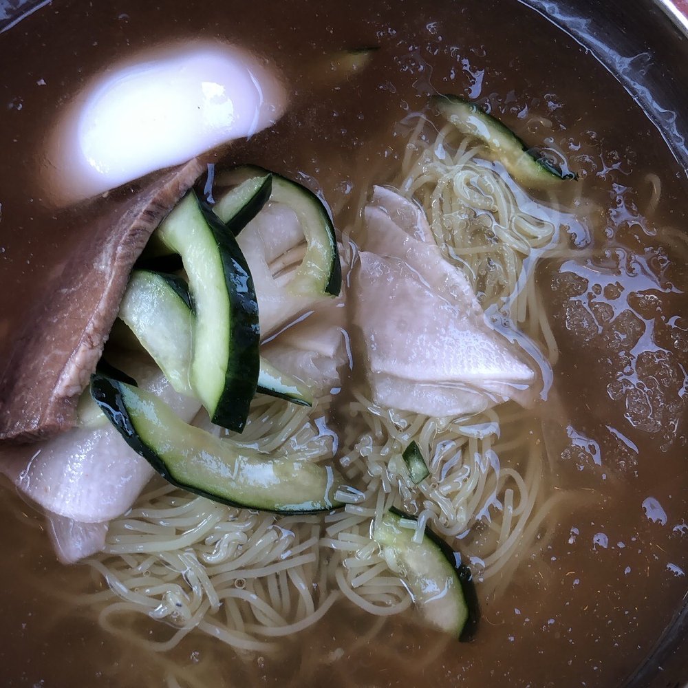 Jongro BBQ Flushing - Cold Green Tea Noodles - Korean Near Me - Flushing, New York
