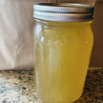 Langer's Delicatessen - Chicken Soup (Broth) - Quart Mason Jar - Delis Near Me - Los Angeles, California