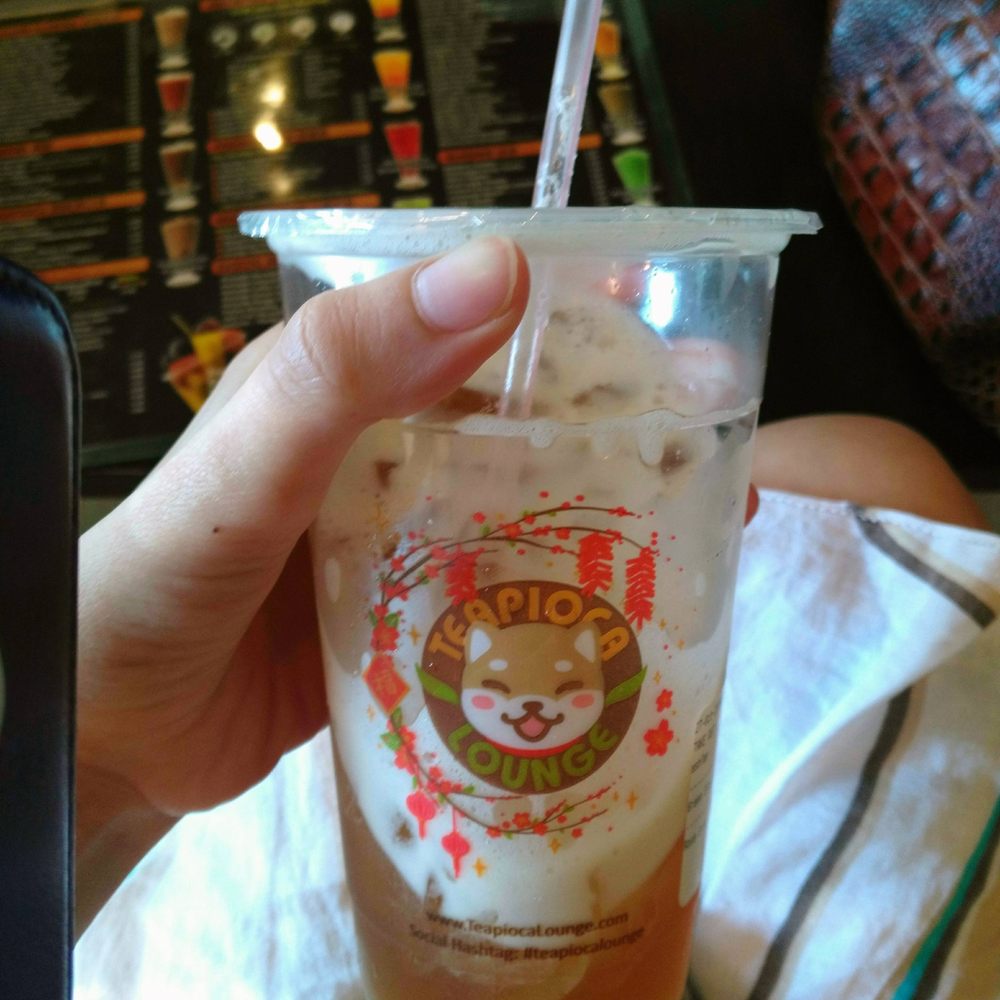 The white tea with rose syrup. The white tea with rose syrup.