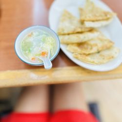 Macky's Dim Sum - Egg drop soups, pancakes