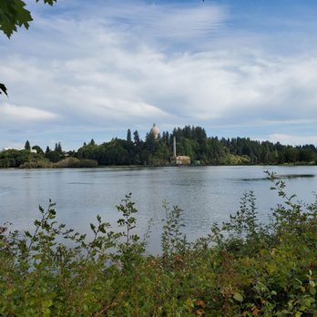Heritage Park - View of the lake and the capital building not far from Heritage Park! - Parks Near Me - Olympia, Washington
