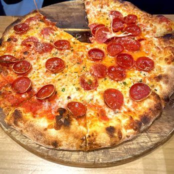 Kitchen Social - Pepperoni pizza- fantastic size and very delish - Cocktail Bars Near Me - Columbus, Ohio Kitchen Social - Pepperoni pizza- fantastic size and very delish - Cocktail Bars Near Me - Columbus, Ohio