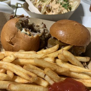 Cluny Grille - a hamburger and french fries - French Near Me - Mississauga, Ontario