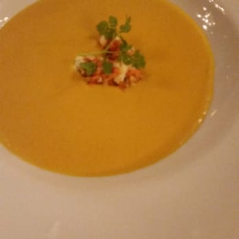 Kung Carls Bakficka - Carrot soup with pickled cauliflower. Delicious. - Breakfast & Brunch Near Me - Stockholm, Alberta