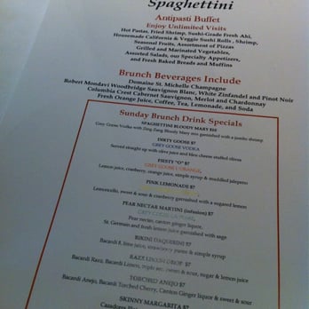 Spaghettini - Brunch drink menu - Italian Near Me - Seal Beach, California Spaghettini - Brunch drink menu - Italian Near Me - Seal Beach, California
