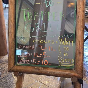 The Trapper Grill / Deadman's Bar - Hours 2024 - Coffee & Tea Near Me - Moran, Wyoming The Trapper Grill / Deadman's Bar - Hours 2024 - Coffee & Tea Near Me - Moran, Wyoming