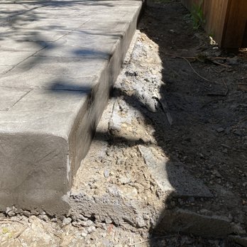 Custom Grey Concrete - Residual concrete from the form they built. Areas where sealant was missed. - Masonry/Concrete Near Me - Denver, Colorado