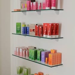 The Spa Room - Products by Weleda.  Including the pomegranate body wash, the essential oils kit and the wild rose facial cleanser.