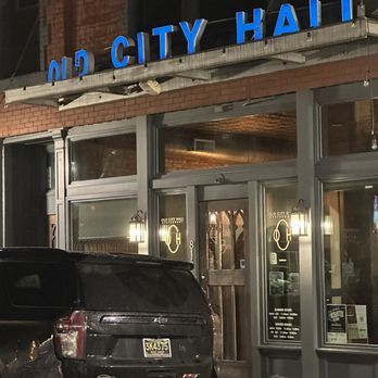 Old City Hall - cars parked in front of the building - New American Near Me - Bay City, Michigan