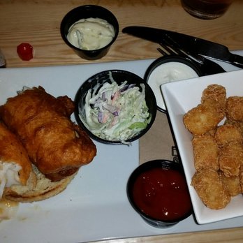 Bootleggers - Fried Cod sandwich with side of tater tots - Burgers Near Me - Lynchburg, Virginia