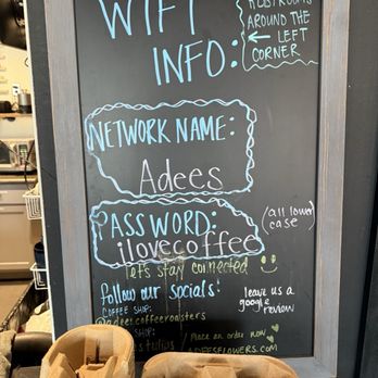 Adee's Coffee Roasters - WiFi information - Cocktail Bars Near Me - Baltimore, Maryland