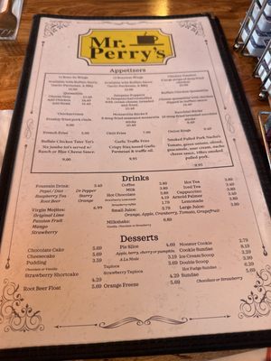 Menu photo 2 Mr. Perry's Sacramento, CA