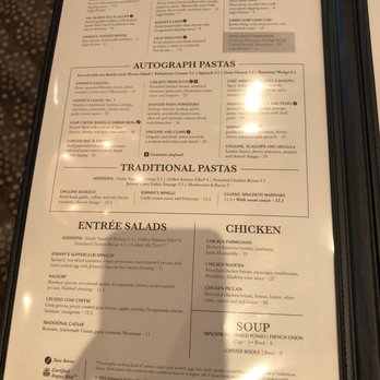 Johnny's Italian Steakhouse - Menu2 September 2018 - Italian Near Me - Olathe, Kansas Johnny's Italian Steakhouse - Menu2 September 2018 - Italian Near Me - Olathe, Kansas