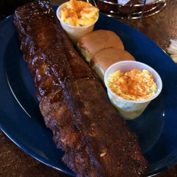 Central BBQ - Wet and dry rub ribs with potato salad and Mac and cheese - Barbeque Near Me - Memphis, Tennessee