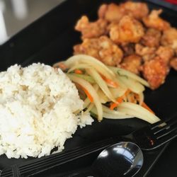 Chicken meal from taco joint