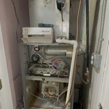 Etsitty’s Heating And Cooling - Before: unit was condemned cracked Heat exchanger - Heating & Air Conditioning/HVAC Near Me
