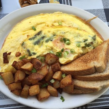 Loulou's Breakfast & Pizzeria - Smoked salmon & asparagus omelette. - Burgers Near Me - Jasper, Alberta Loulou's Breakfast & Pizzeria - Smoked salmon & asparagus omelette. - Burgers Near Me - Jasper, Alberta