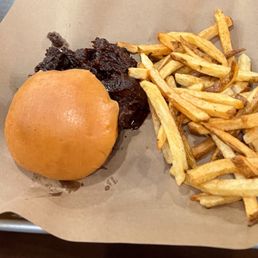 Chopped brisket sandwich Chopped brisket sandwich