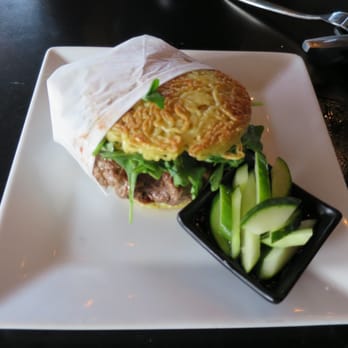 Tokio Pub - Ramen burger with cucumber slices - Japanese Near Me - Schaumburg, Illinois