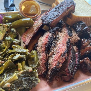 Killen's Barbecue - Tasty goodness! Brisket, ribs, and greens. - Barbeque Near Me - Pearland, Texas