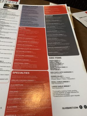Menu photo 1 George's Pizza & Restaurant Unionville, CT Menu photo 1 George's Pizza & Restaurant Unionville, CT