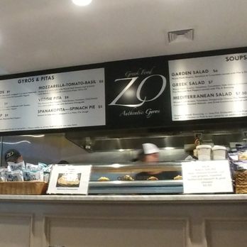 Zo Greek - Menu board and the counter at Zo Greek - Greek Near Me - Boston, Massachusetts Zo Greek - Menu board and the counter at Zo Greek - Greek Near Me - Boston, Massachusetts