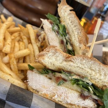 Okay Beer - Grilled chicken Sammie. Hit the spot. - Breweries Near Me - Honeoye Falls, New York