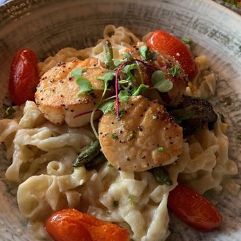 Bosforo - Scallop truffle pasta. Good but could have had more truffle flavor. Scallops were delicious - Mediterranean Near Me - Miramar Beach, Florida Bosforo - Scallop truffle pasta. Good but could have had more truffle flavor. Scallops were delicious - Mediterranean Near Me - Miramar Beach, Florida
