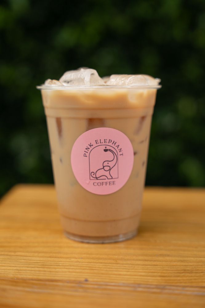 Pink Elephant Coffee Logo