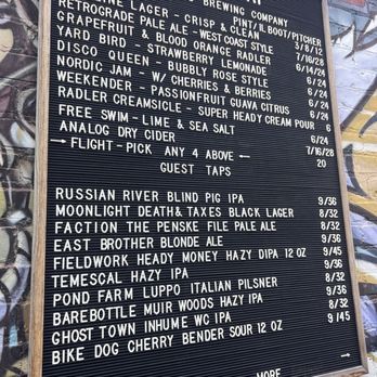 Two Pitchers Brewing - 3/28/26 FYI. Menu - Beer Gardens Near Me - Oakland, California