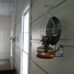 Pioneer Village - Church oil lamps