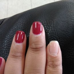 Day 6 of Gel and lost polish on a finger. . Smh