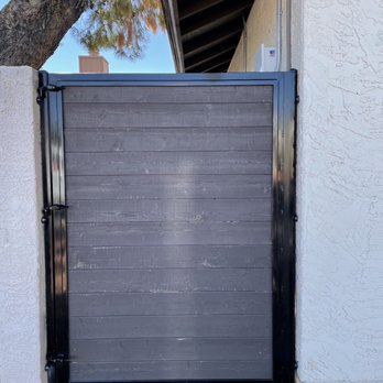 Abraham's Fence - Custom cedar gate - Metal Fabricators Near Me