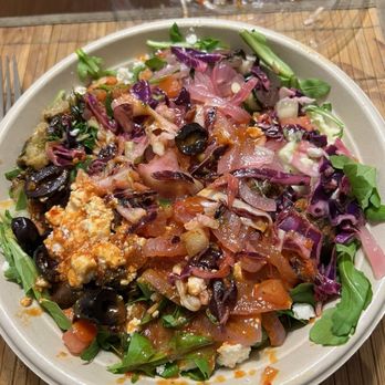 CAVA - 2nd visit, very happy with portion. Build your own GrAin Bowl - Mediterranean Near Me - Brea, California