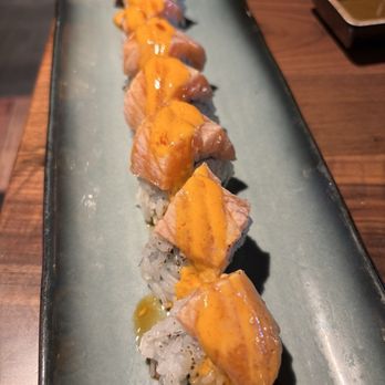 Sushi Tsunami - Electric roll or something. It's new and I don't remember exactly what it's called. - Sushi Bars Near Me - Fairfield, California Sushi Tsunami - Electric roll or something. It's new and I don't remember exactly what it's called. - Sushi Bars Near Me - Fairfield, California