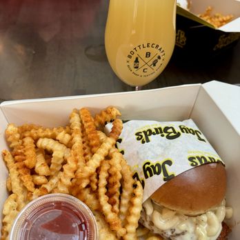 Jay Bird's Chicken - Mac Daddy Sandwich (Hot) & Fries - Chicken Shop Near Me - San Luis Obispo, California Jay Bird's Chicken - Mac Daddy Sandwich (Hot) & Fries - Chicken Shop Near Me - San Luis Obispo, California