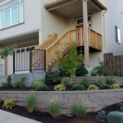 Barclay's Gardens and More - Our huge improvement! Two retaining walls, new shrubs and trees, repositioning of sprinklers and gate. Couldn't be happier!