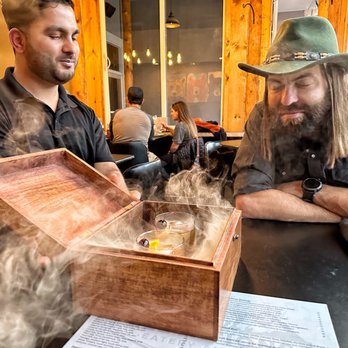Elevations Eatery And Bar - Smoked old fashioned - Burgers Near Me - Estes Park, Colorado