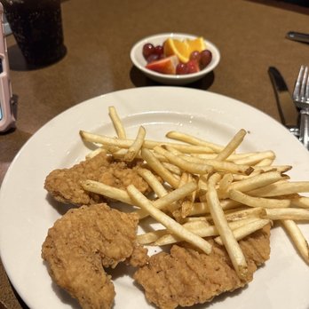Bazille at Nordstrom - Kids chicken fingers my daughter grabbed the fries already lol - New American Near Me - Palo Alto, California