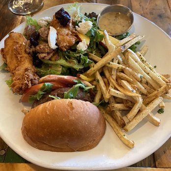 Marinade On Main - Our incredible lunch. Marinade house signature burger, fries, and Southern Belle Salad. - American Near Me - Ramona, California Marinade On Main - Our incredible lunch. Marinade house signature burger, fries, and Southern Belle Salad. - American Near Me - Ramona, California