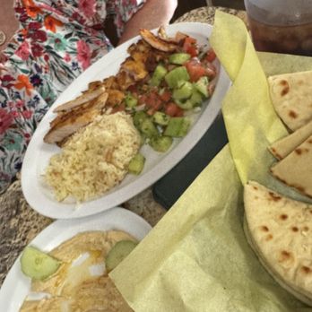 Pita House - Garlic lemon chicken, hummus that came with it & pita - Mediterranean Near Me - Battle Ground, Washington Pita House - Garlic lemon chicken, hummus that came with it & pita - Mediterranean Near Me - Battle Ground, Washington
