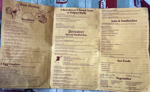 Menu photo 6 Yorkshire Restaurant Manassas, VA