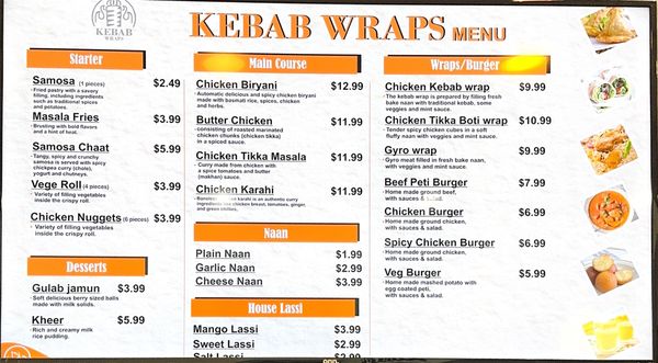 Menu photo 2 Kebab Wraps Norman, OK