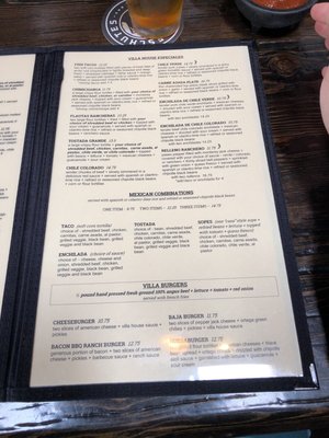 Menu photo 6 Villa Cantina Arroyo Grande, CA