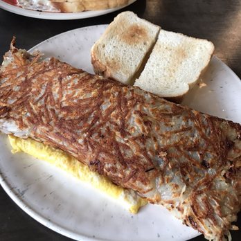 Java Day Cafe - Hash brown wrap with toast - Coffee & Tea Near Me - Flushing, New York
